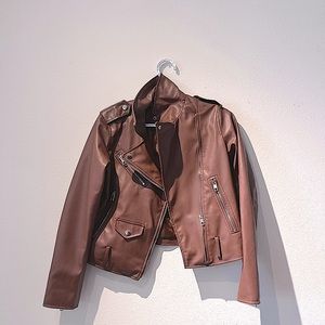 Zara Brown Leather Jacket